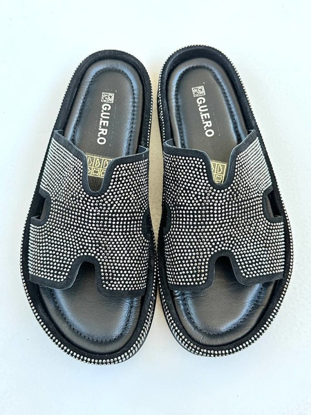 Шлепанцы кожаные GUERO G064 24-02167