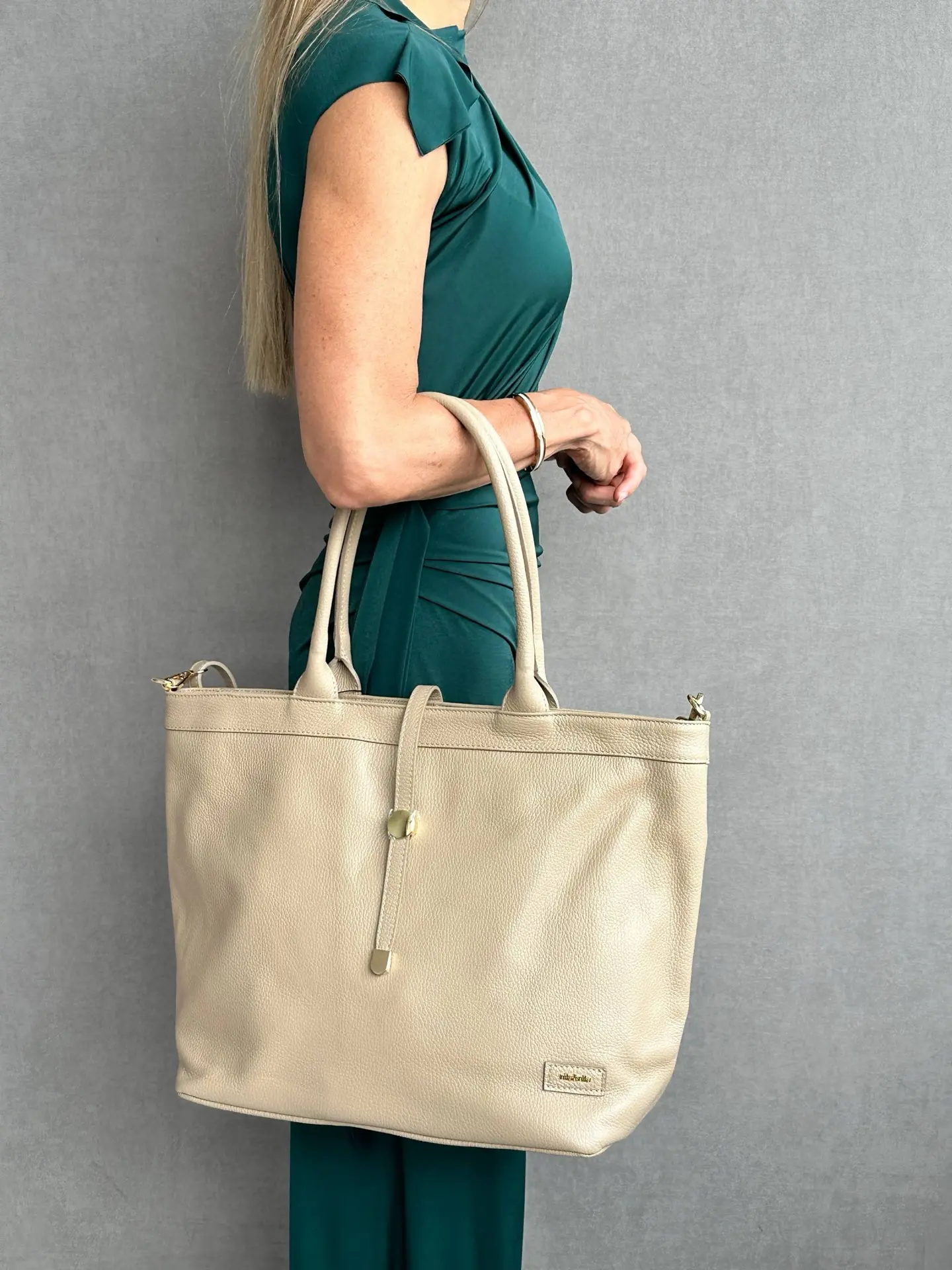 Сумка кожаная Nila&Nila BNN9023 TAUPE