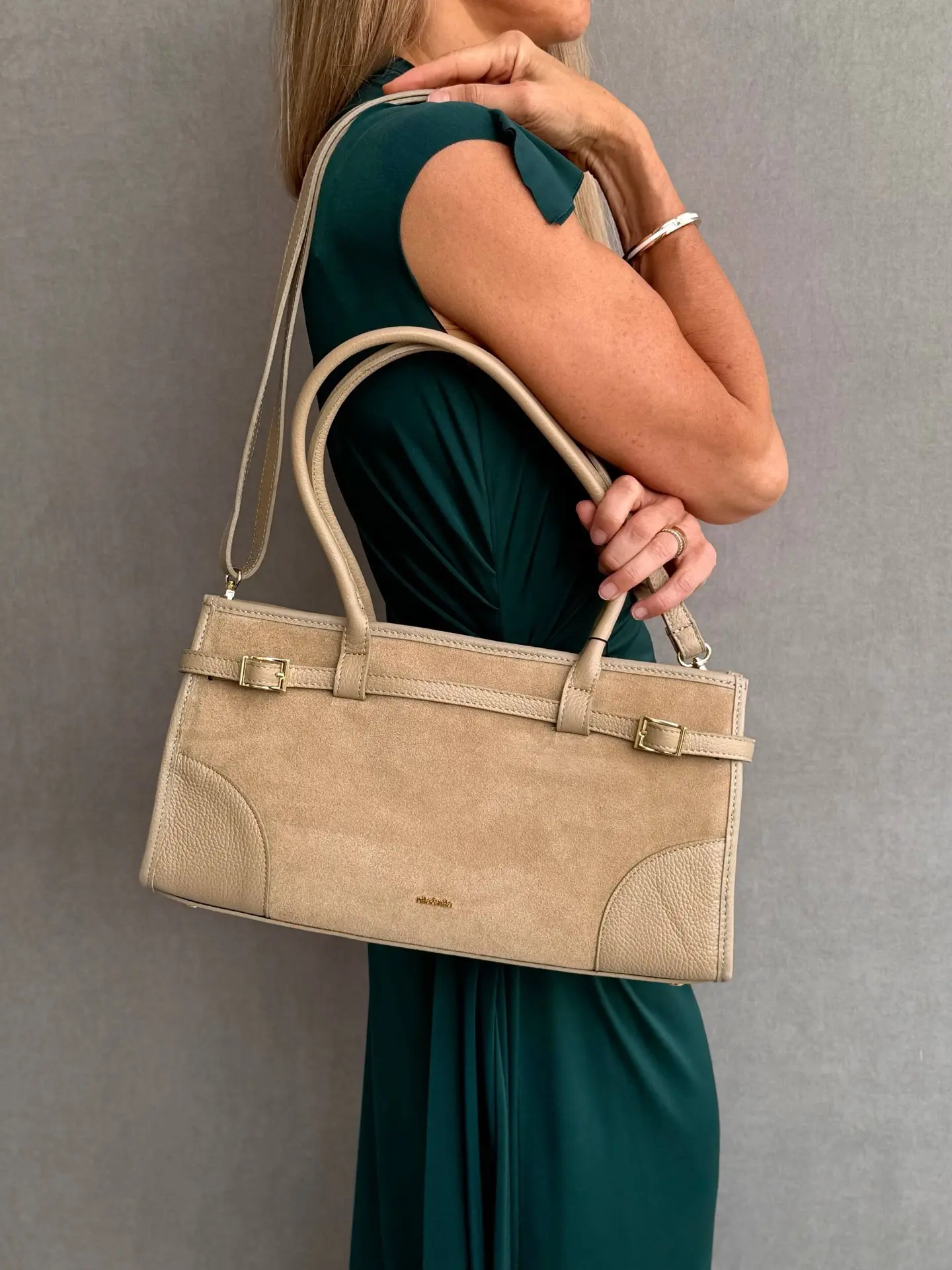 Сумка замшевая Nila&Nila BNN9002 TAUPE
